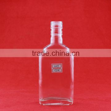 High quality 250ml 275ml glass bottle mini tequila bottle empty liquor bottle