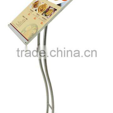 Hot stainless steel welcome card poster frame display advertising