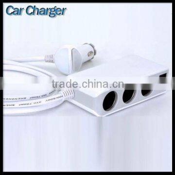 Top Custom Way Car Cigarette Lighter Aux Cable Plug