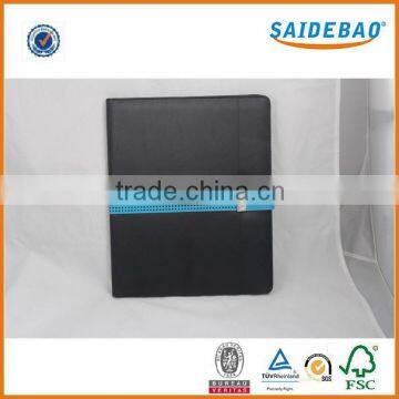 Dongguan factory direct Multi-function pu leather file folder with custom Logo,Beautifully made A5 file folders with memo pad