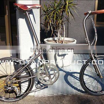 Gr.9 Titanium Folding Bike Frameset