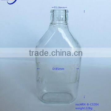 Supplier sales clear glass 380ml wine bottles with cap For Liquor