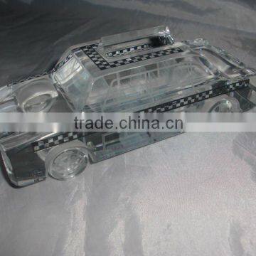 pure crystal cab car model for Business gift (R-1060