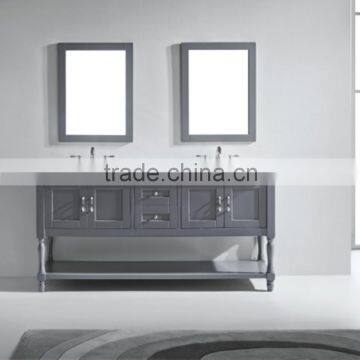 Grey Cheap Plywood Indian Style Transitional Bathroom Vanity