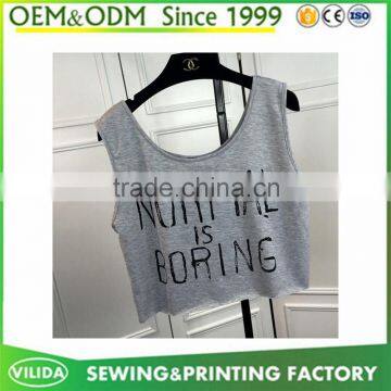 wholesale high quality faddish casual bigsize tank top vest