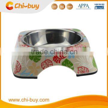 Beautiful Stainless Steel Water Pardise Island Dog Bowl Free Shipping on order 49usd