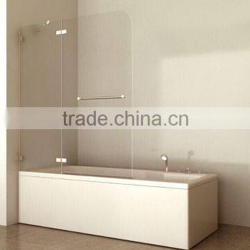 T1233 high quality Folding Bathtub Frameless Tempered Glass shower aluminum enclosure with ce