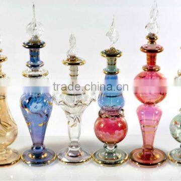 Handmade Egyptian Glass Perfume Bottle