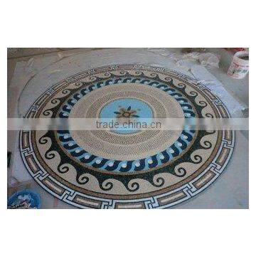 interior tile round mosaic medallion floor patterns