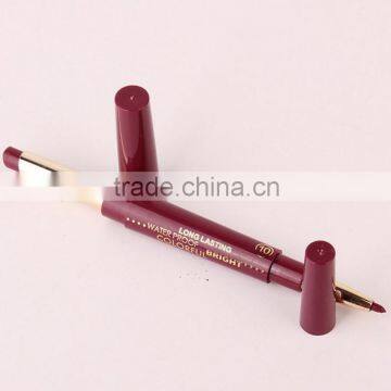 Music Flower Dual Purpose Lipstick&Lip Liner 12 Colors Waterproof Long Lasting Bright Colorful Lipstick Stick Set photo-5