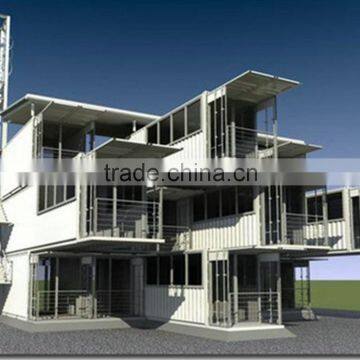 prefab stackable container houses/offices light steel structure house