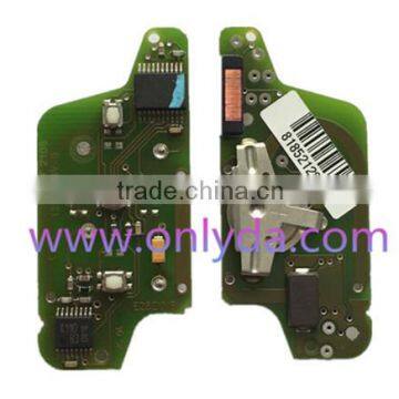 Original Peugeot 3 Button Flip Remote Key With 433mhz With Trunk Button Battery on PCB With FSK Model photo-2