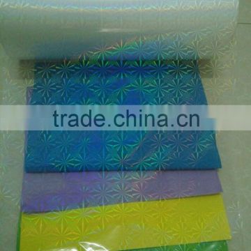 BOPP transparent hologram lamination roll film for cover book, wine