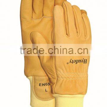 CE EN659 2D Cowgrain Waterproof Kevlar Wristlet Firefighting Glove - 7993