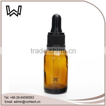 1/2 oz amber glass bottle with dropper