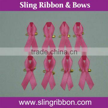 Fashion pink Satin ribbon with pin Wholesale