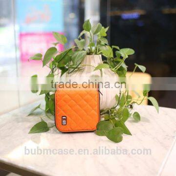 Orange 32 Capacity 230D Space Twill PVC Fabric DVD Case CD Holder Personalized cd Case Multi Disc Dvd Cases photo-5