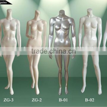 female high glossy headless mannequins