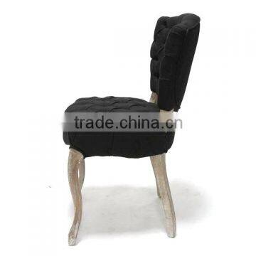 High back rattan dining rattan wooden chair