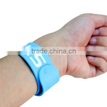 2016 High Quality Cheap Custom Silicone Slap Bracelet Wholesale