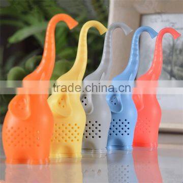 New design elephant shape silicone tea infuser silicone Tea Strainer Infusers