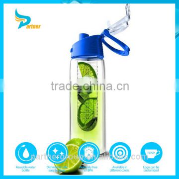 Fashion Flesh Fruit Infuser Sports Water Bottle Bpa Free