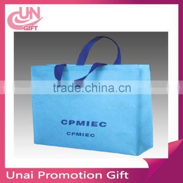 Blue recycling non woven reusable shopping bag gift bag