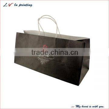 Custom exclusive paper gift bag handle/ paper gift bags with ribbon handles/ paper gift bags with handle wholesale