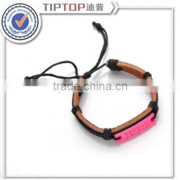 Christmas gifts 100% genuine leather Cowhide Bracelet