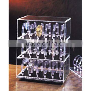 High Quality clear acrylic watch display showcase