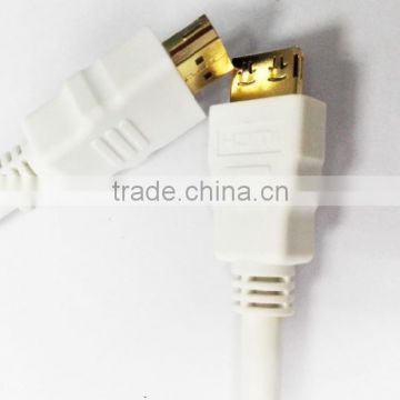 1M WHITE HDMI CABLE with lock