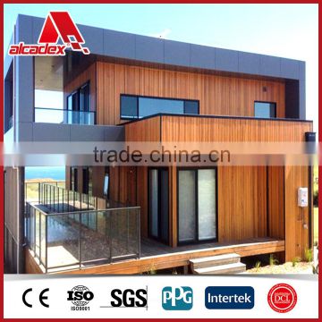 exterior wood/timber pattern aluminum composite wall panels