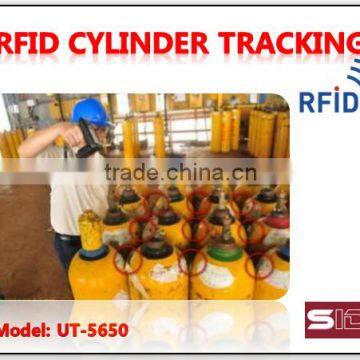 UHF RFID Anti metal tag on Gas Cylinder