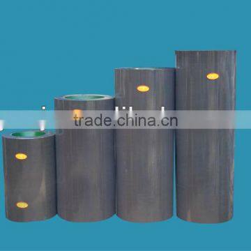 Rice huller rubber roller on iron cast drum