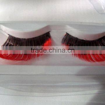 hot selling long thick red fake eyelash
