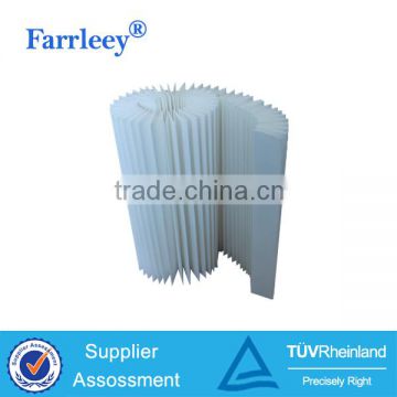 Polyester fiber air filter media