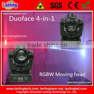24W LED Duoface RGBW Beam+Beam Moving head light