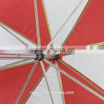 Funny double ribs golf fishing umbrella factory china