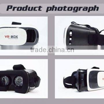2016 VR Box 3D Glasses, vr Box 2.0 Viedo Movie Game Virtual Reality Headset Glasses for Android IOS Cell Phone