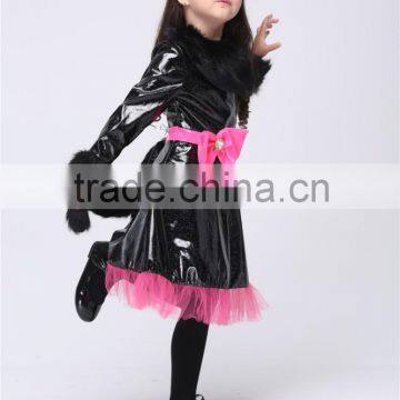 Halloween Christmas Costumes Kids Girls Children Cat Kitty Princess Catwoman Style Dress Party Cosplay Performance Clothes photo-5