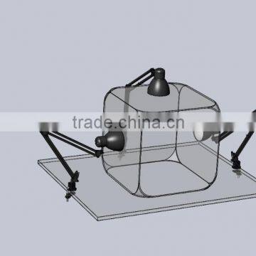 Tabletop Studio Light Set / Tabletop Photography Lighting With 3pcs 25W Spiral Bulbs photo-3