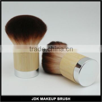 Vegan bamboo handle makeup studio kabuki brush with metal base