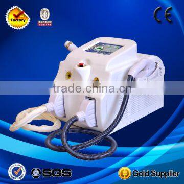 New design 2 handles elight ipl rf laser with 200000 shots lamp