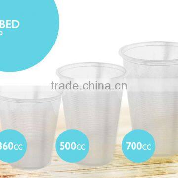 PPAO500 - Ribbed plastic cup