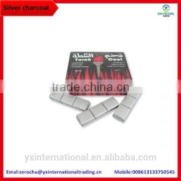 Silver charcoal for hookah/shisha/incense burner