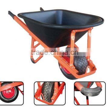 Heavy duty power wheel for wheelbarrow