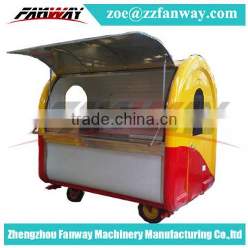 China prime quality Mobile food cart/hot dog food cart trailer/ice cream food van for sale