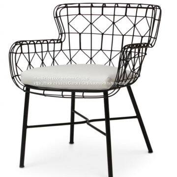 Outdoor Chair Single Chair Metal Frame Taiwan Olifen Waterproof 8cm Cushion photo-2