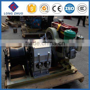 Light weight petrol/diesel engine powered winch