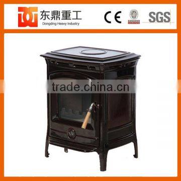 American Style Freestanding Enamel Fireplace/Wood Fireplace With Brown Colour DHF905UCE photo-4